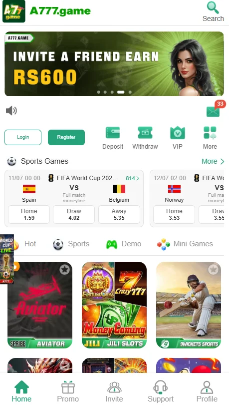 A777 Game App